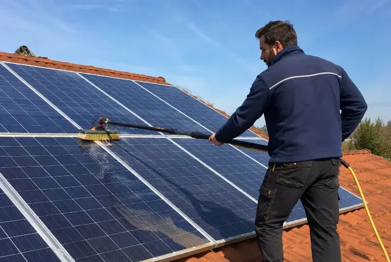 Nettoyage et entretien de panneaux solaires à Schwindratzheim